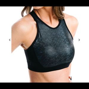 Black Kakadu Brilliant Back Mesh Bra